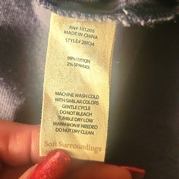 Soft Surroundings Gray Denim Jacket/Dress, Size: M - Picture 9 of 9